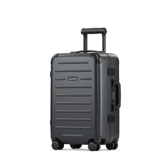 Gray Carry-On Closet medium luggage — durable, compact, and ideal for travel