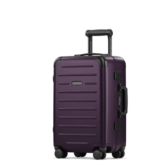 Purple Carry-On Closet medium luggage — durable, compact, and ideal for travel