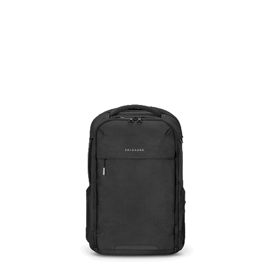 Animated view of black Venture backpack