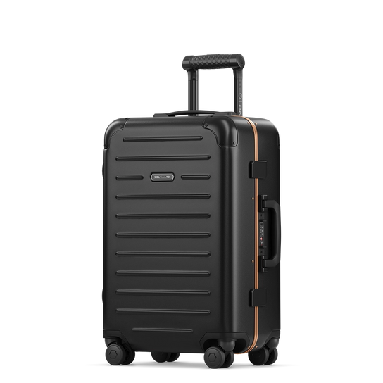 Black Carry-On Closet large suitcase — premium luggage with structured design