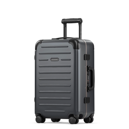 Grey Carry-On Closet large suitcase — durable and stylish travel luggage
